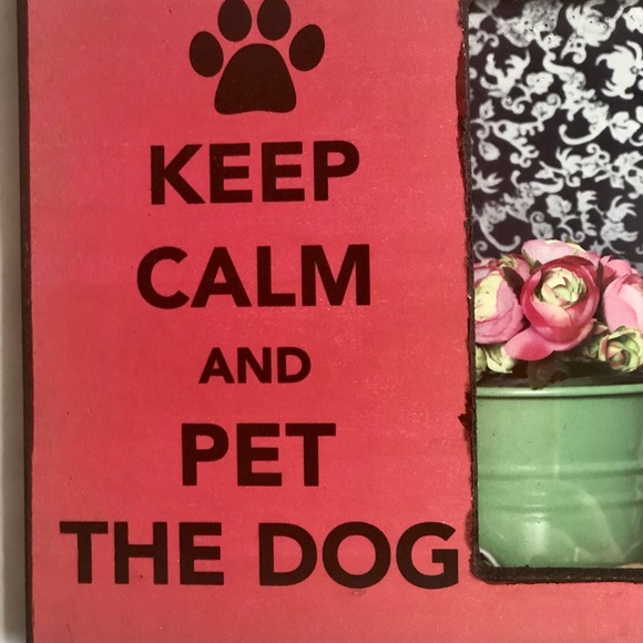 Concepts Bark Avenue Pet Red Keep Calm and Pet The Dog picture Frame - Picture 6 of 8